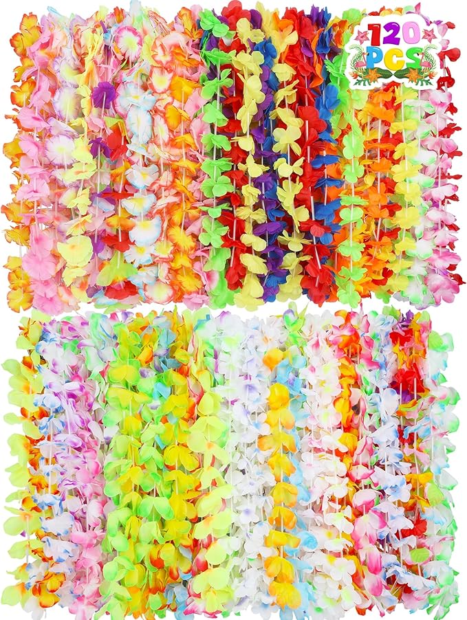 120PCS Hawaiian Leis Party Decorations, Leis by Arrowom