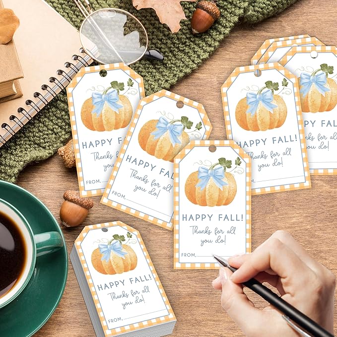 50 Pcs Fall Gift Tags, 2.1"×3.5" Thank You Gift Tags - Image 3