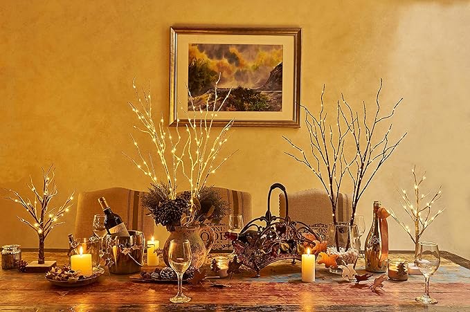 Birchlitland Lighted Birch Branch ​Battery Operated - Image 9