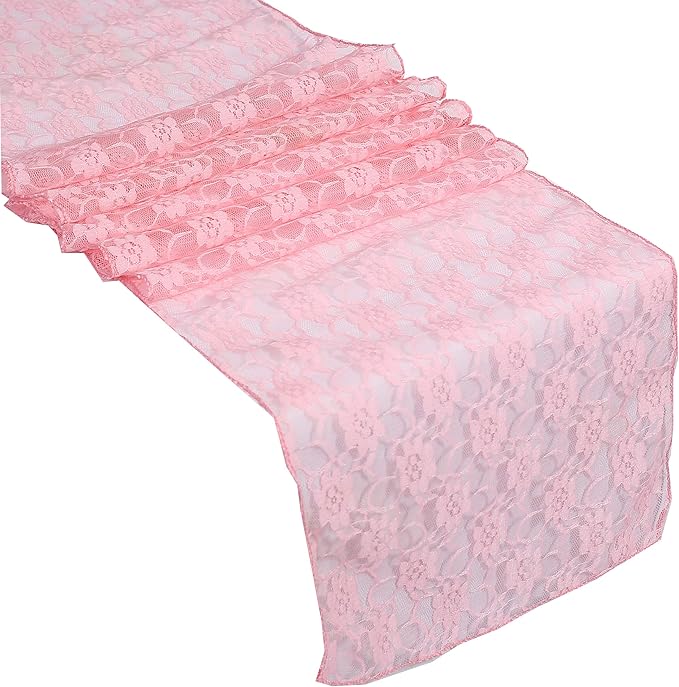 MDS Pack of 15 Wedding 12 x 108 inches Lace Table Runner - Image 9