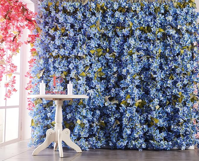 Flower Garland, Artificial Hydrangea Vine Flowers, Hanging Fake Hydrangeas Vine - Image 2