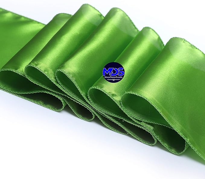 MDS Pack of 150 PCS Satin Chair Sashes Charmeuse Sateen Dining Chair Bows - Image 4