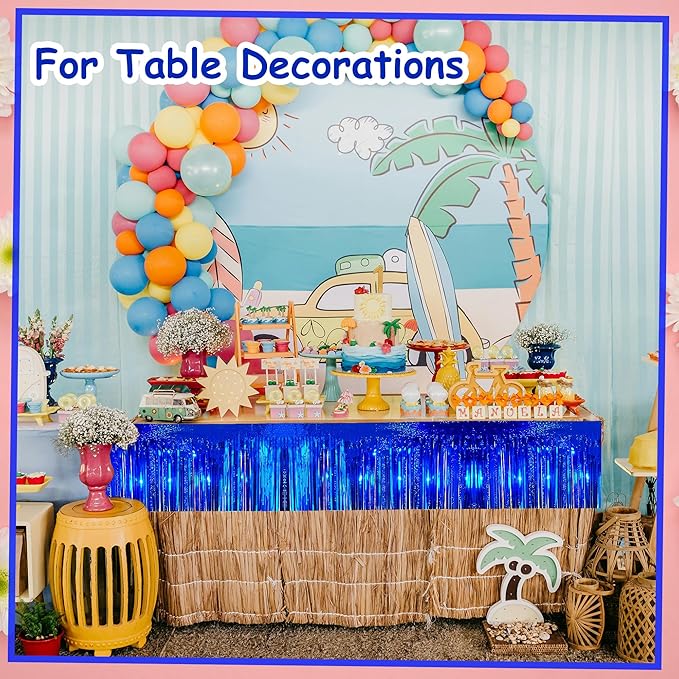 4 Pack 10 Feet Glitter Royal Blue Parade Float Decorations - Image 6