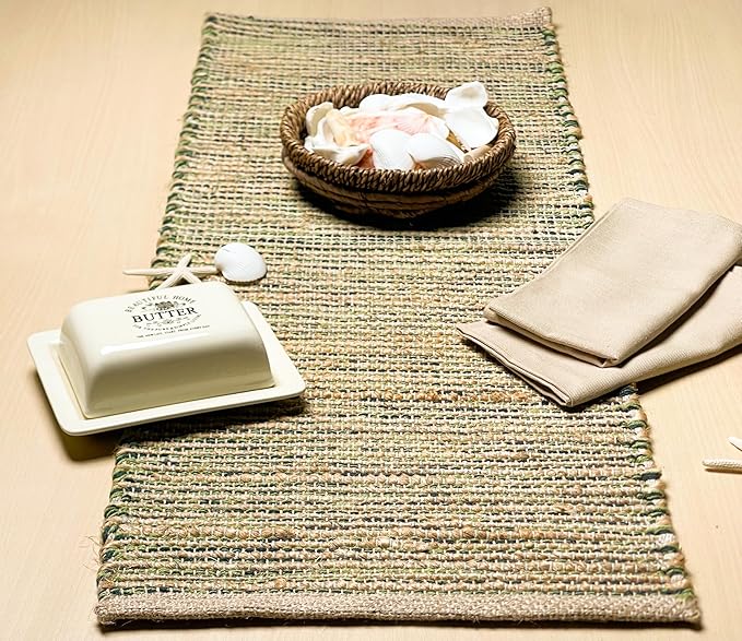 Chardin home Natural Jute Table Runner 13x36 Inch – Vintage Boho Rustic Table - Image 7