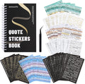 2500+ Pcs Word Stickers for Journaling, 50 Sheets Quote Sticker Gold Foil Art by emmoolife