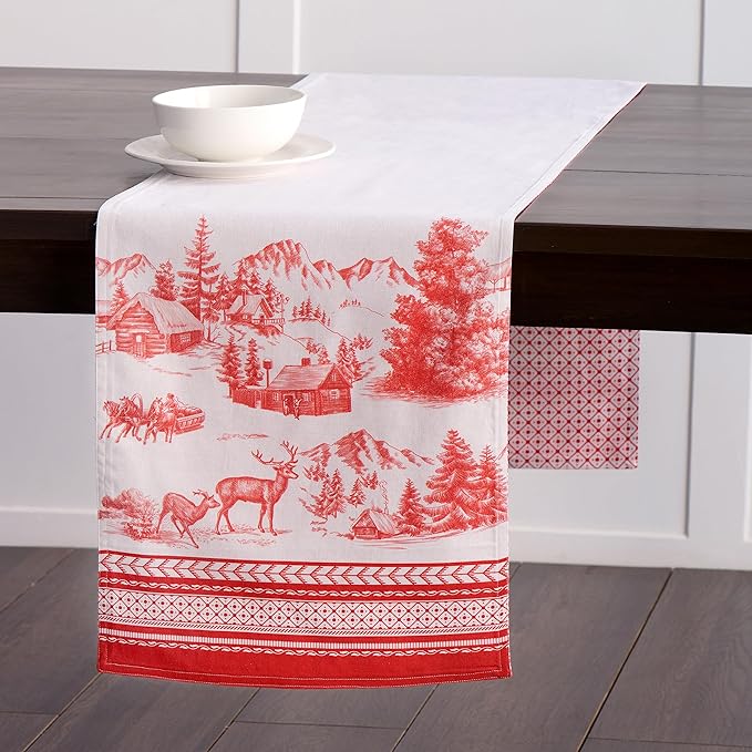 Maison d' Hermine Table Runner 100% Cotton Double Layer Table Runners 72 inches - Image 9