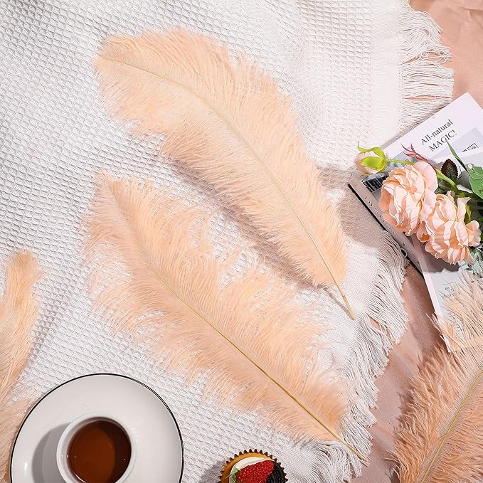Maitys 90 Pcs Large Natural Ostrich Feathers Bulk 14-16 Inch 12-14 Inch 10-12 - Image 3