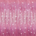 Crosize 2 Pack 3.3 x 9.9 ft Bright Laser Glitter Foil Fringe Curtains Party by Crosize