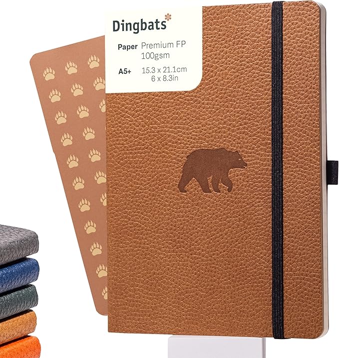 Dingbats A5 Wildlife Ruled Notebook Journal by DingbatsNotebooks