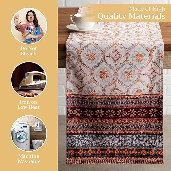 Maison d' Hermine Table Runner 100% Cotton Double Layer Table Runners 108 - Image 3