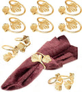 Decorative Gold Napkin Rings Set of 10 by CLEENTABLE
