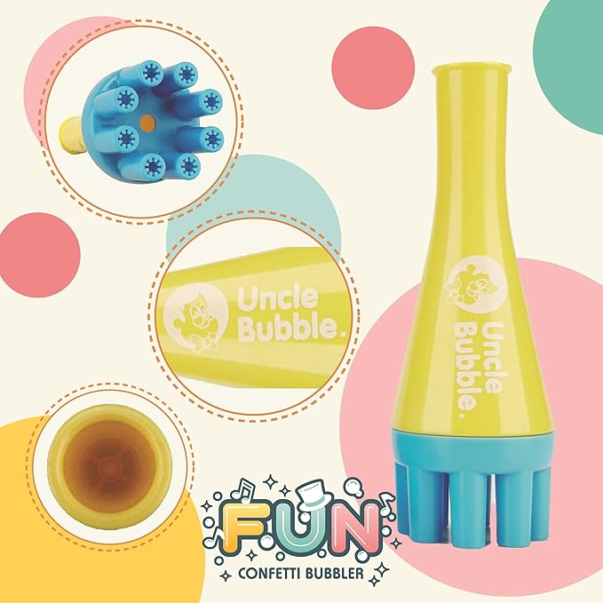 Uncle Bubble Blower for Kids and Toddlers, Uncle Bubble Mini Bubble Blower - Image 4
