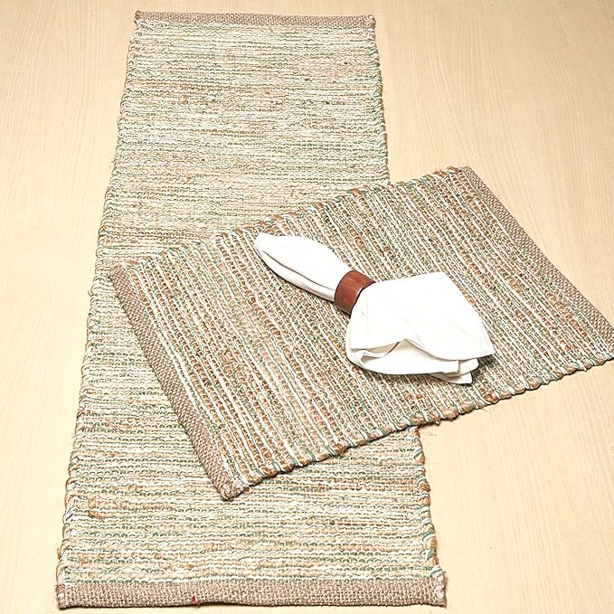 Chardin home Natural Jute Table Runner 13x36 Inch – Vintage Boho Rustic Table - Image 7