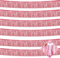 10 Pack 10 Feet Pink Foil Fringe Garland Metallic Tinsel Streamers Banner Wall by AIKENLIN