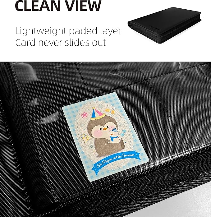 16 Pockets Premium Card Binder 1024 Cards Trading Card Binders Side Load Card - Image 5