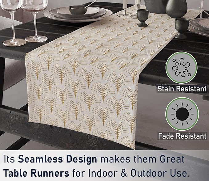 Ruvanti 100% Cotton Table Runner 72 Inches Long, Stain Resistant, Washable & - Image 6