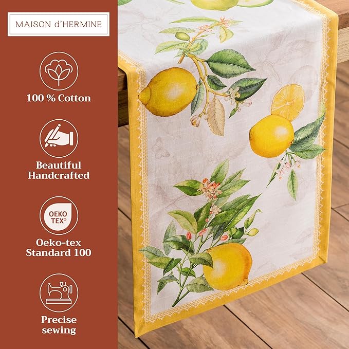 Maison d' Hermine Table Runner 100% Cotton Single Layer Table Runners 108 - Image 2