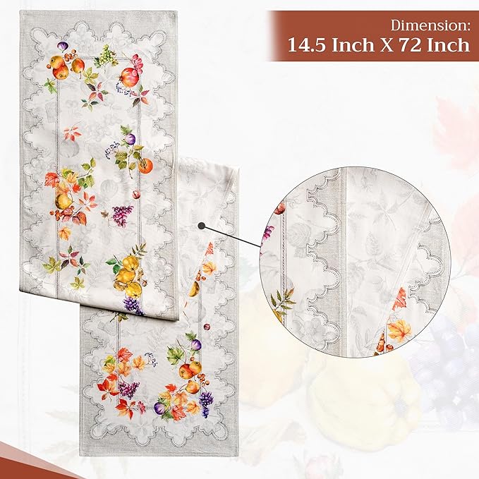 Maison d' Hermine Table Runner 100% Cotton Double Layer Table Runners 72 inches - Image 4