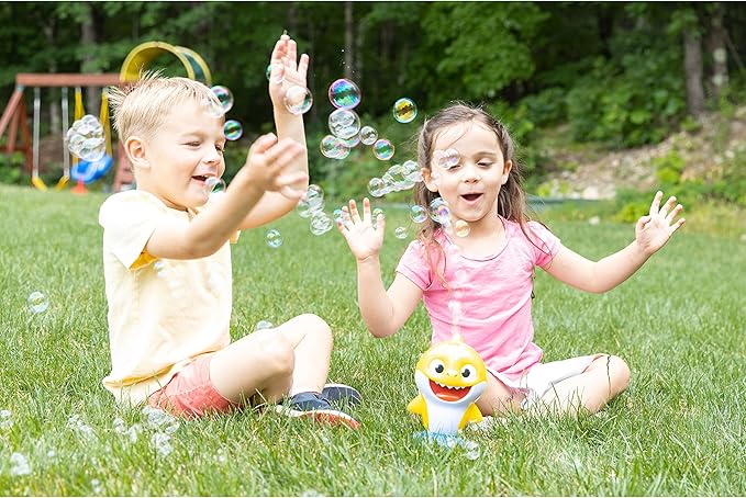 Little Kids Baby Shark NO Spill Musical Bubble Machine, Bubble Toy - Image 6