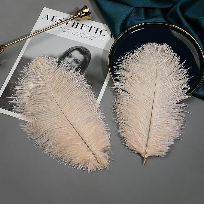Ballinger Light Salmon Ostrich Feathers - Image 4