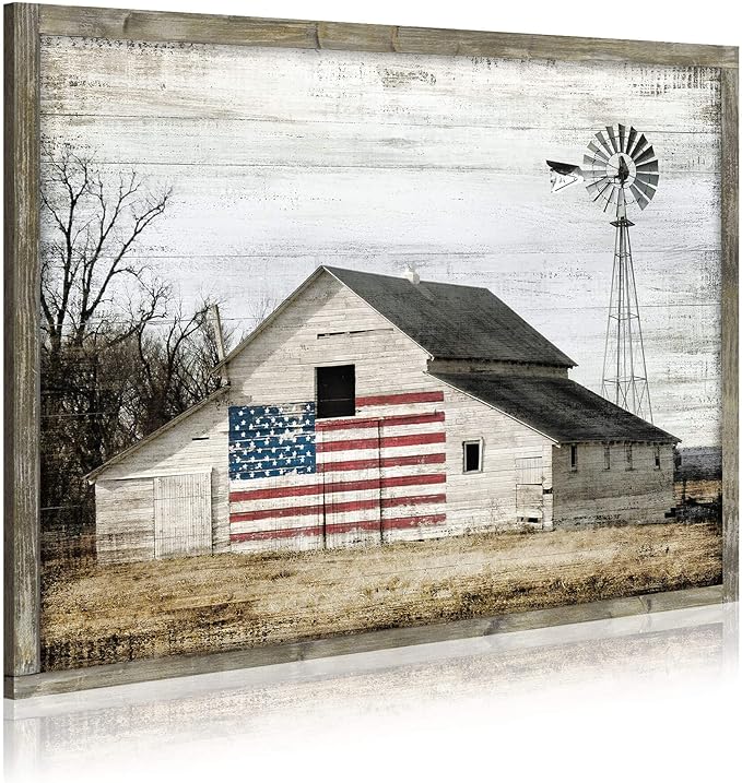Rustic Landscape Wooden Picture Artwork by WALLSUPDECOR