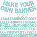BEISHIDA 116 PCS Glitter Baby Blue DIY Letter Banner Kit Make Your Own by Beishida