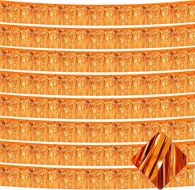 10 Pack 10 Feet Foil Fringe Garland Metallic Tinsel Streamers Banner Wall by AIKENLIN