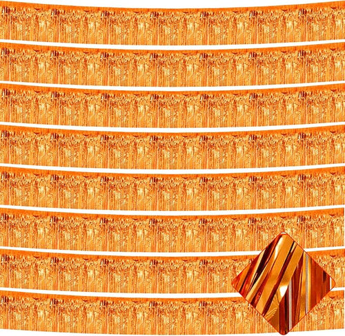 10 Pack 10 Feet Foil Fringe Garland Metallic Tinsel Streamers Banner Wall by AIKENLIN