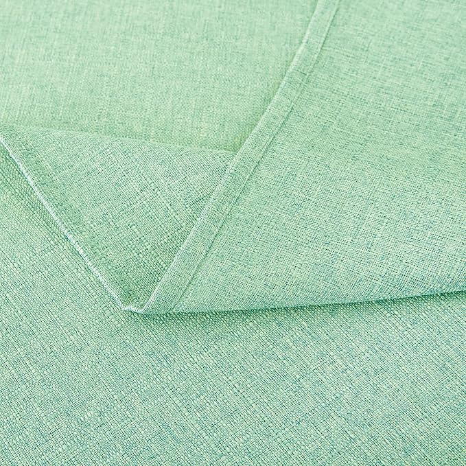 NLMUVW Light Green Round Table Cloth 48 Inch, Linen Tablecloth Rustic Farmhouse - Image 5