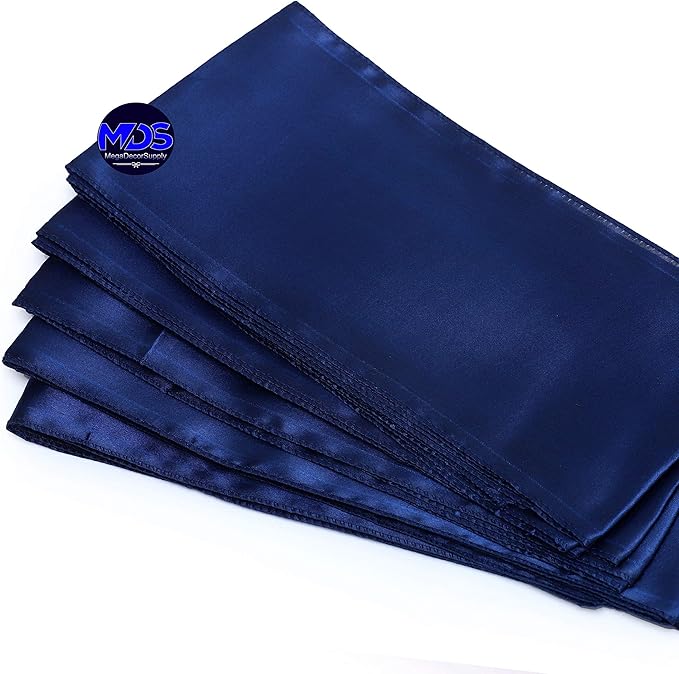 MDS Pack of 25 PCS Satin Chair Sashes Charmeuse Sateen Dining Chair Bows Ribbon - Image 6