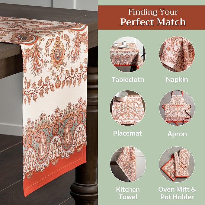 Maison d' Hermine Table Runner 100% Cotton Single Layer Table Runners 72 inches - Image 5