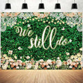 We Still Do Backdrop Green Leaves Lace Wedding Anniversary Photography by Unknown