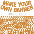 BEISHIDA 116 PCS Glitter Orange DIY Letter Banner Kit Make Your Own by Beishida