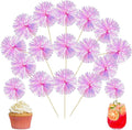 Ephlyn 30Pcs Foil Firework Cupcake Toppers Party Birthday Cake Toppers Supplies by Ephlyn