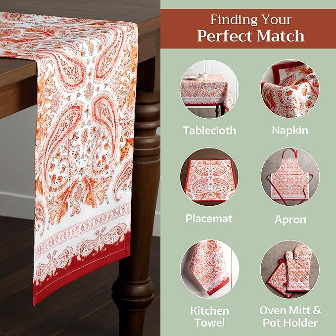 Maison d' Hermine Table Runner 100% Cotton Single Layer Table Runners 72 inches - Image 5