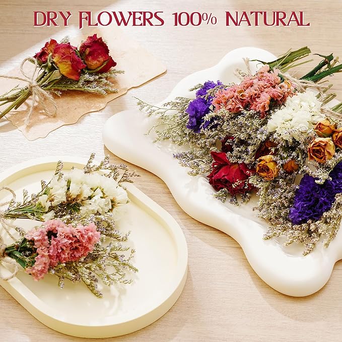 10/12/24 Pack Dried Flowers for Vase Various Mini Bouquet Dried Small - Image 3