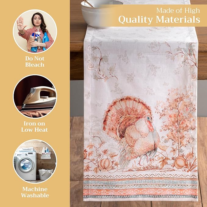 Maison d' Hermine Table Runner 100% Cotton Single Layer Table Runners 72 inches - Image 3