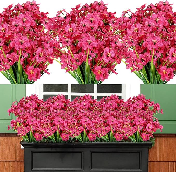 AmyHomie 20 Bundles Artificial Flowers by AmyHomie