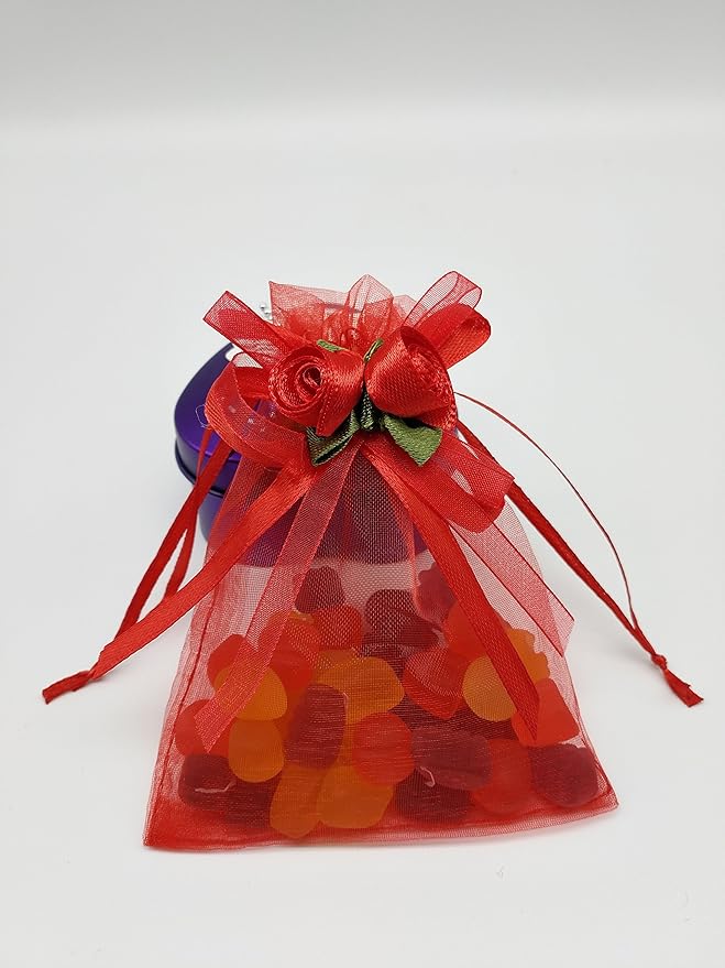 Ankirol 50pcs Sheer Organza Favor Bags - Image 7