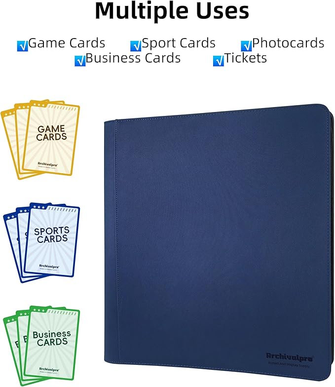 20 Pockets Premium Card Binder 1024 Cards Trading Card Binders Side Load Card - Image 6