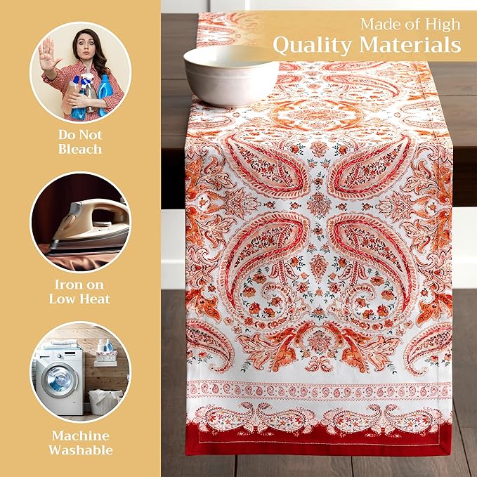 Maison d' Hermine Table Runner 100% Cotton Single Layer Table Runners 108 - Image 3