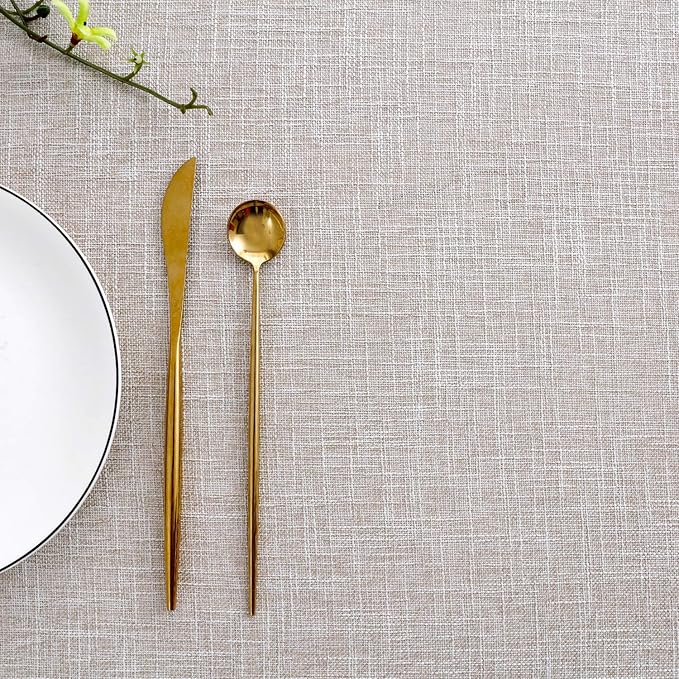 maxmill Flaxy Faux Linen Tablecloth - Image 8