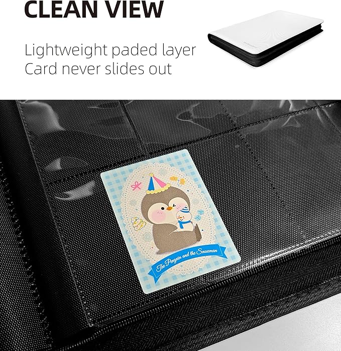 16 Pockets Premium Card Binder 1024 Cards Trading Card Binders Side Load Card - Image 5
