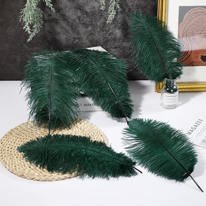 Ballinger Blackish Green Ostrich Feathers - Image 5