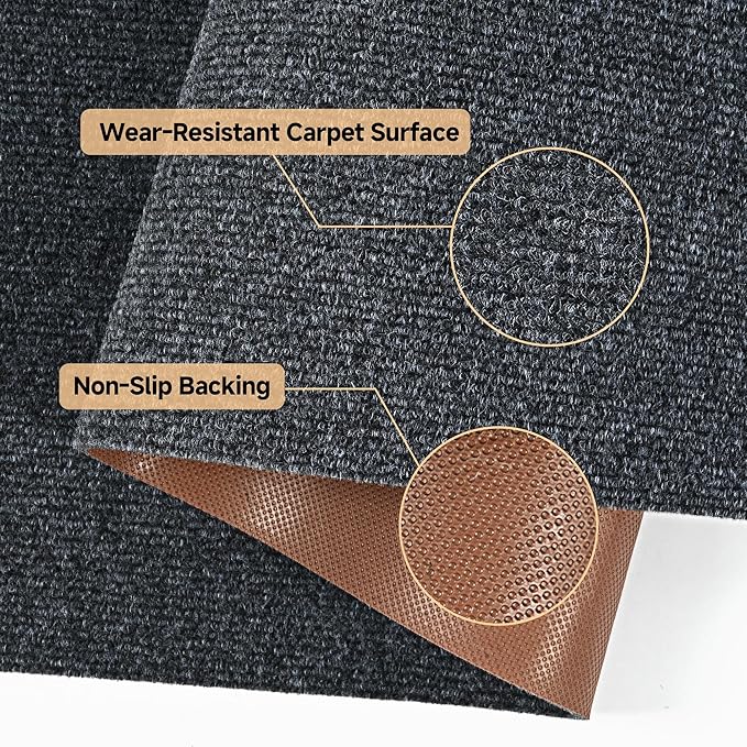 jxgzyy Runner Rugs 3 x 10 ft, Non Slip Entrance Doormat, 0.25” Thickness Indoor - Image 6