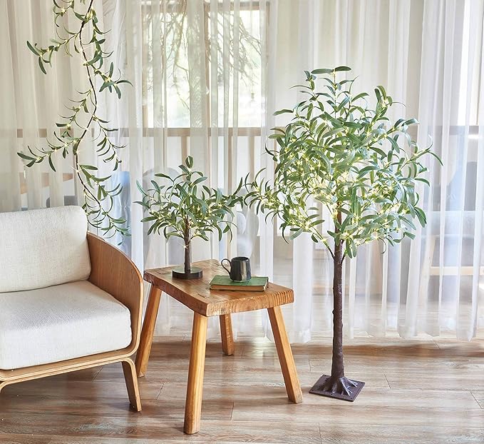 LITBLOOM Lighted Olive Branches 24IN 72 LED - Image 5