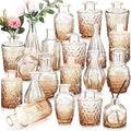 20 Pcs Glass Bud Vase Set Small Vintage Flower Vase in Bulk by Inbagi