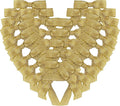 50pcs/pak 1-1/2" Mini Metallic Gold Ribbon Bows Without Twist Ties by Micomon