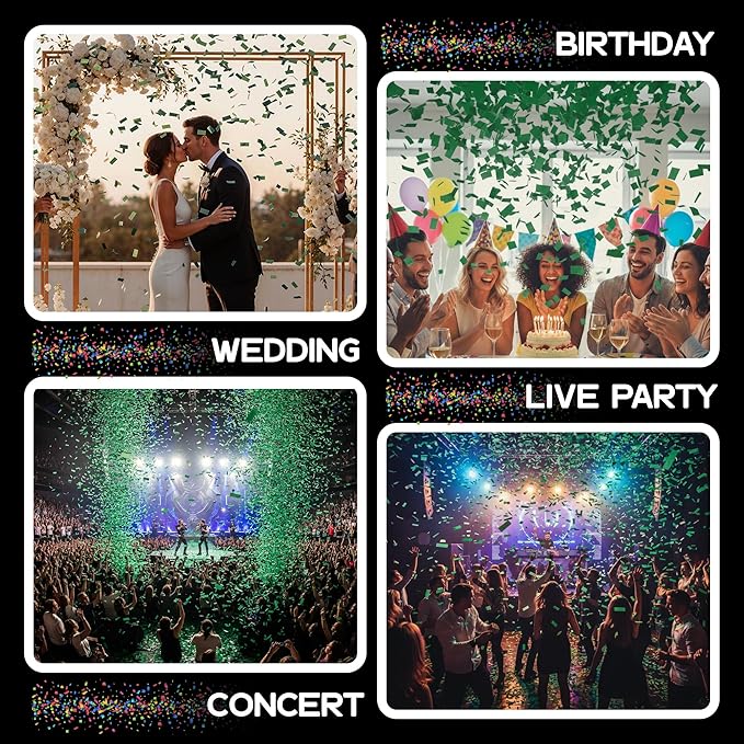 Ultimate Confetti, Dark Green Biodegradable Confetti - Image 5