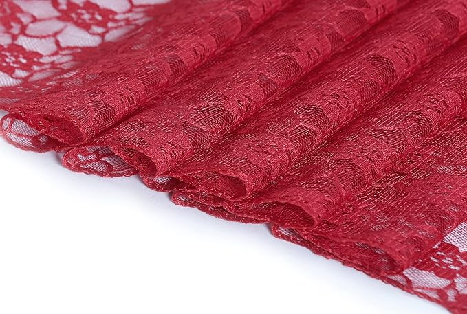 MDS Pack of 15 Wedding 12 x 108 inches Lace Table Runner - Image 4